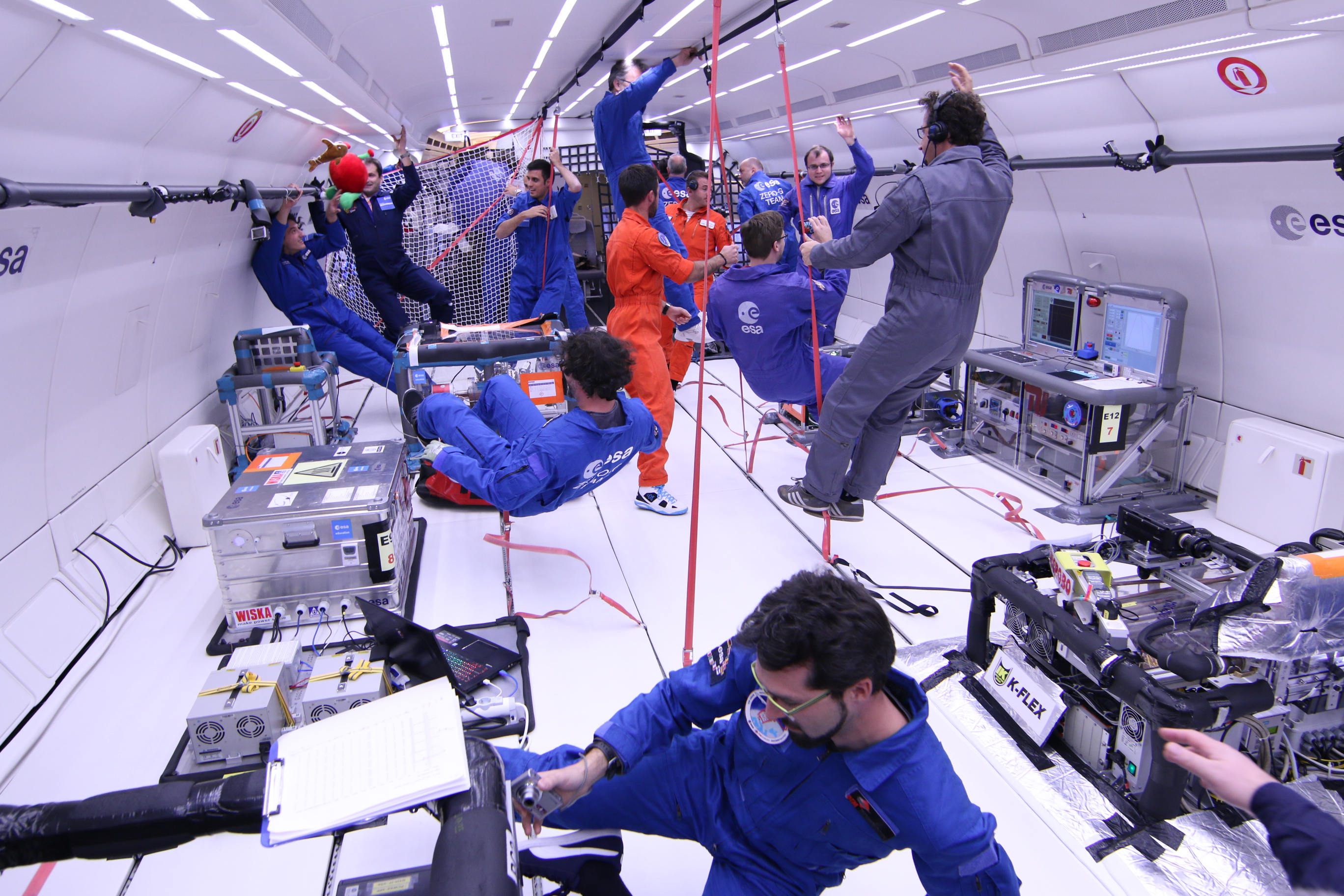 Novespace’s A310 ZERO-G cabin during a parabola