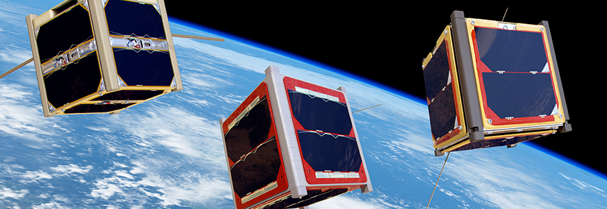 CubeSats orbiting Earth