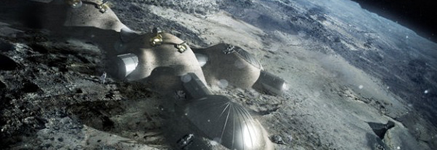 3D-printing a lunar base