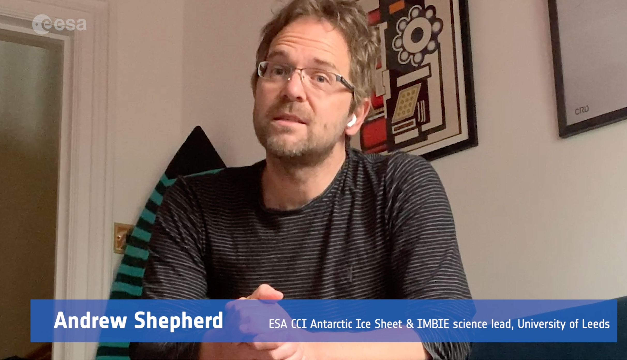 Andrew Shepherd, Climate Change Initiative scientist, University of Leads, UK