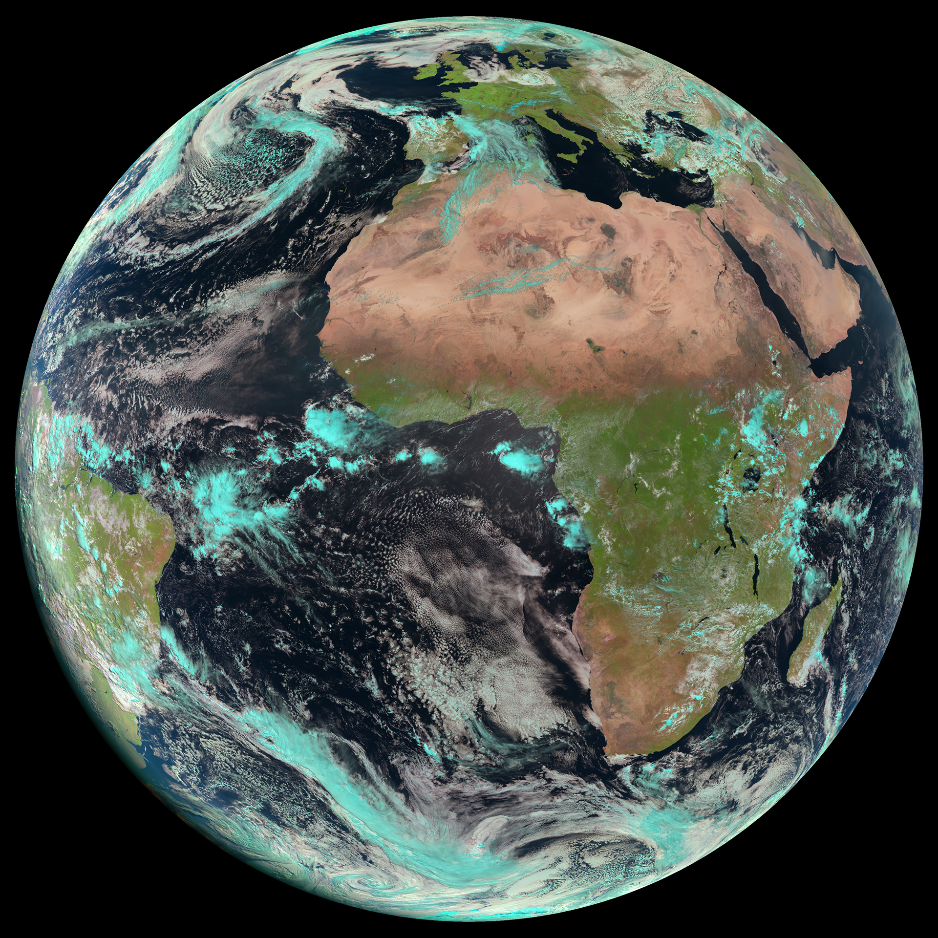 Earth seen by Meteosat