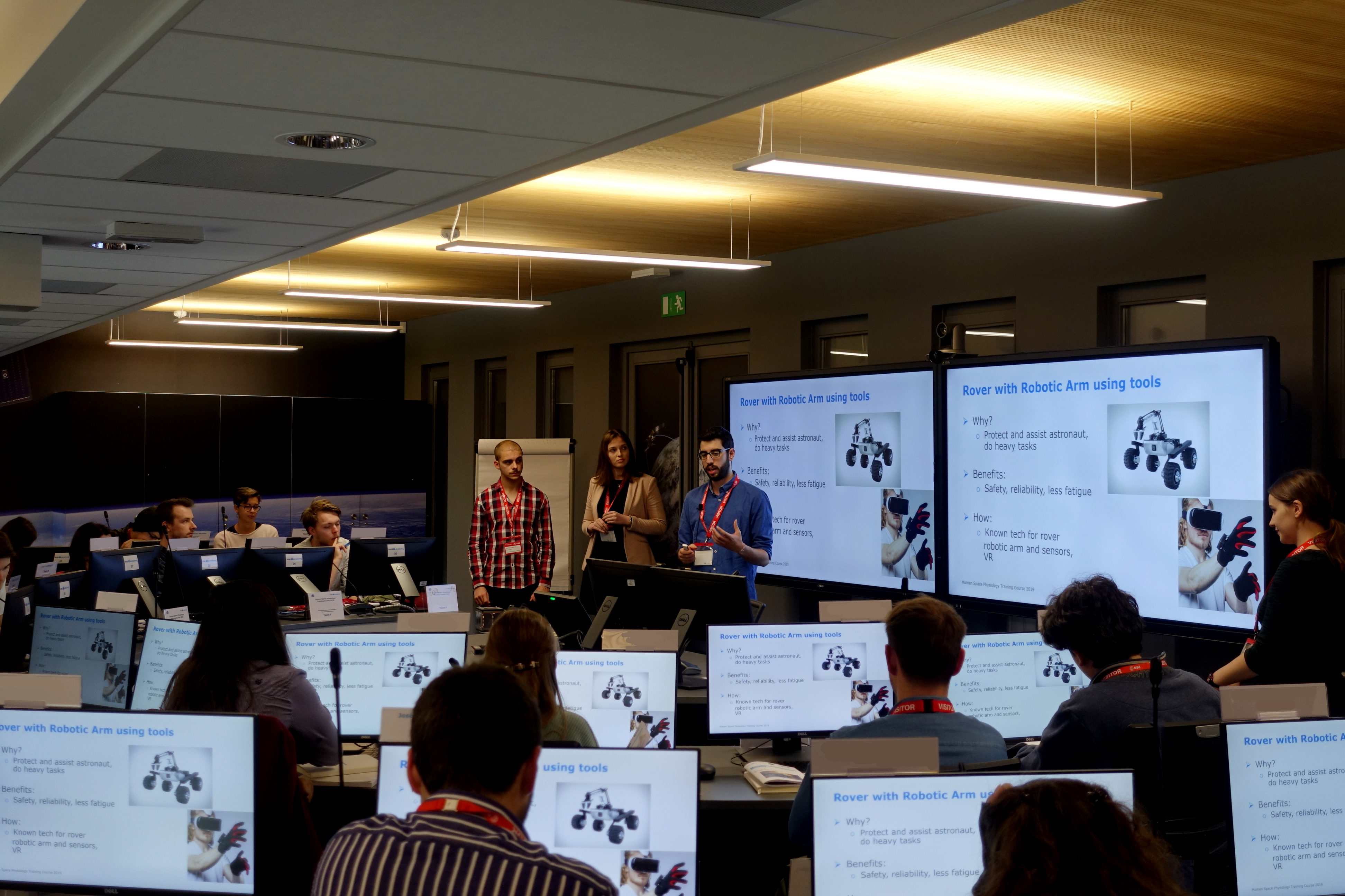 Students presenting their group project