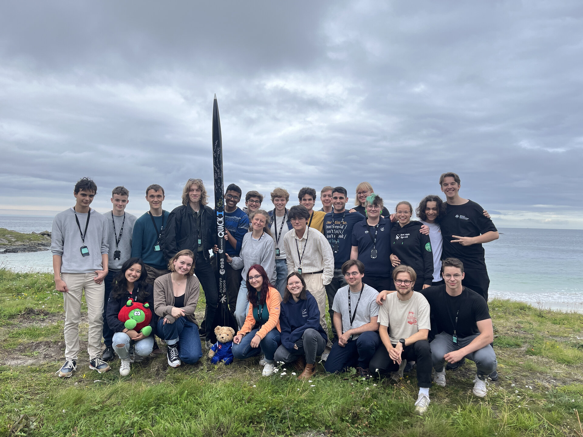 Students participating in the Fly a Rocket! programme