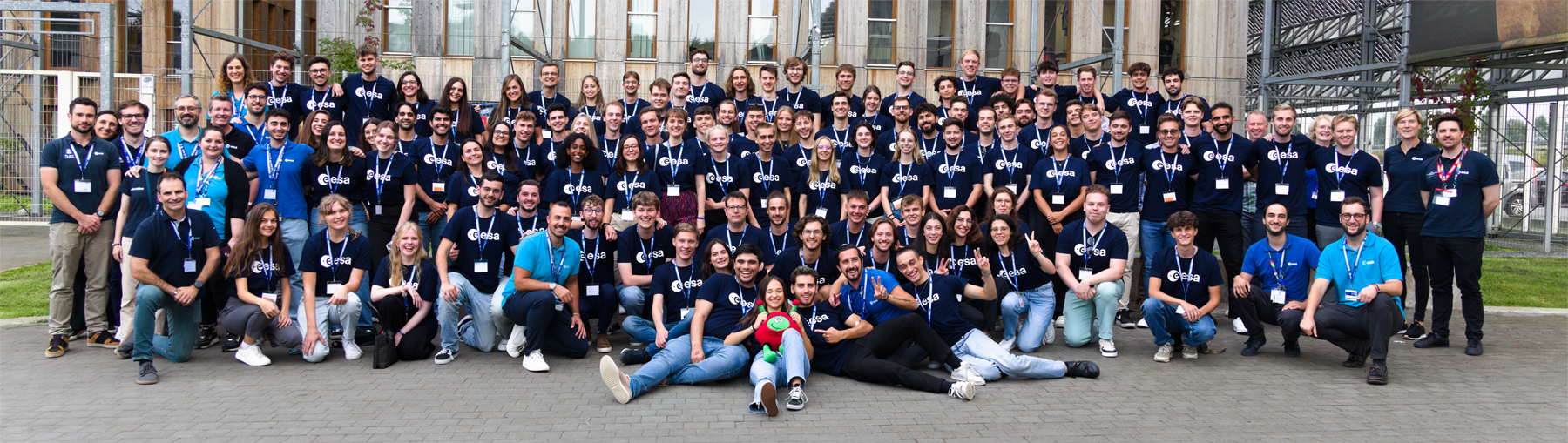 Group picture of the CubeSat Summer School 2024 participants and members of ESA