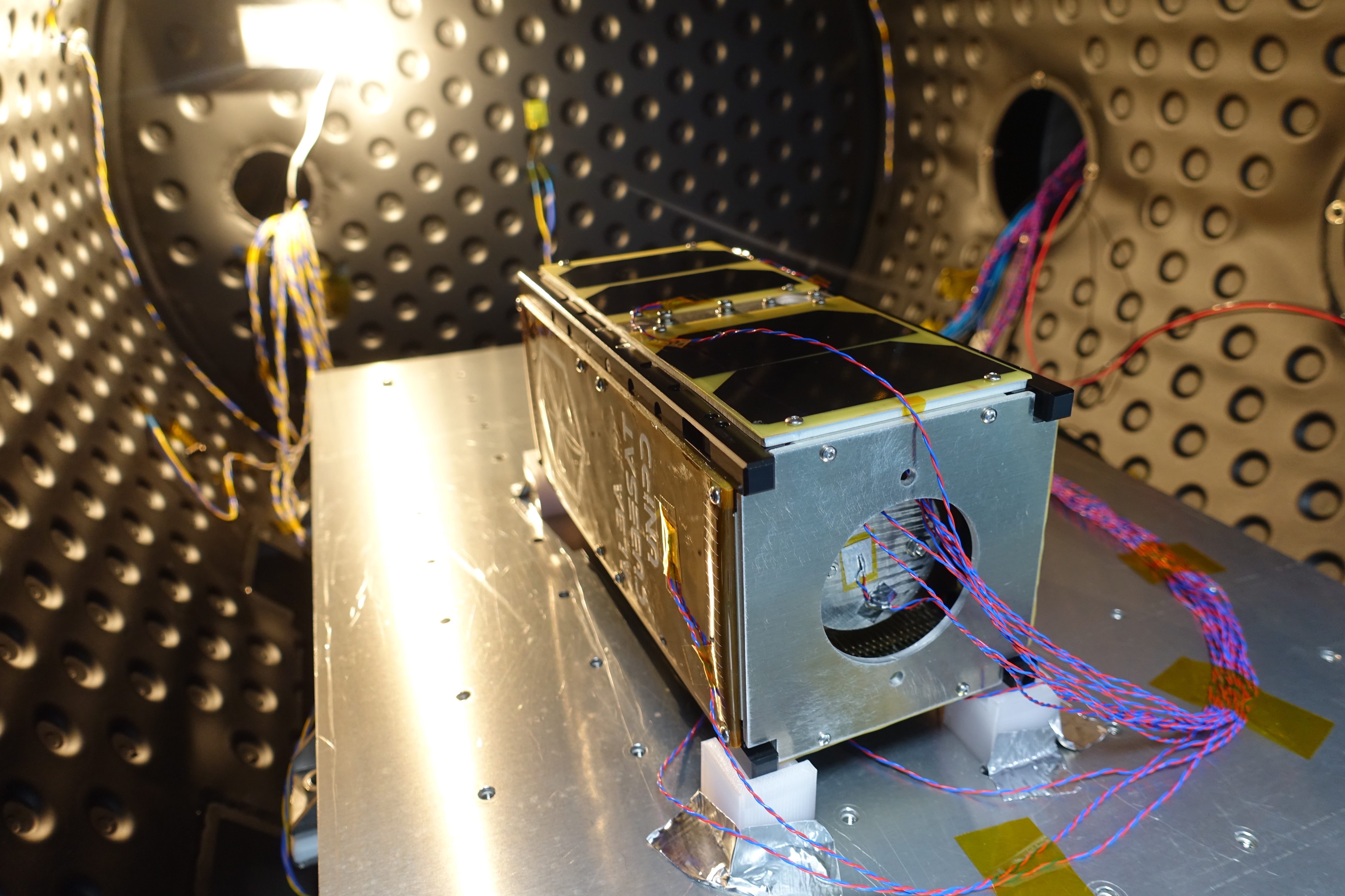 AlbaSat STM in the CSF thermal Vacuum Chamber