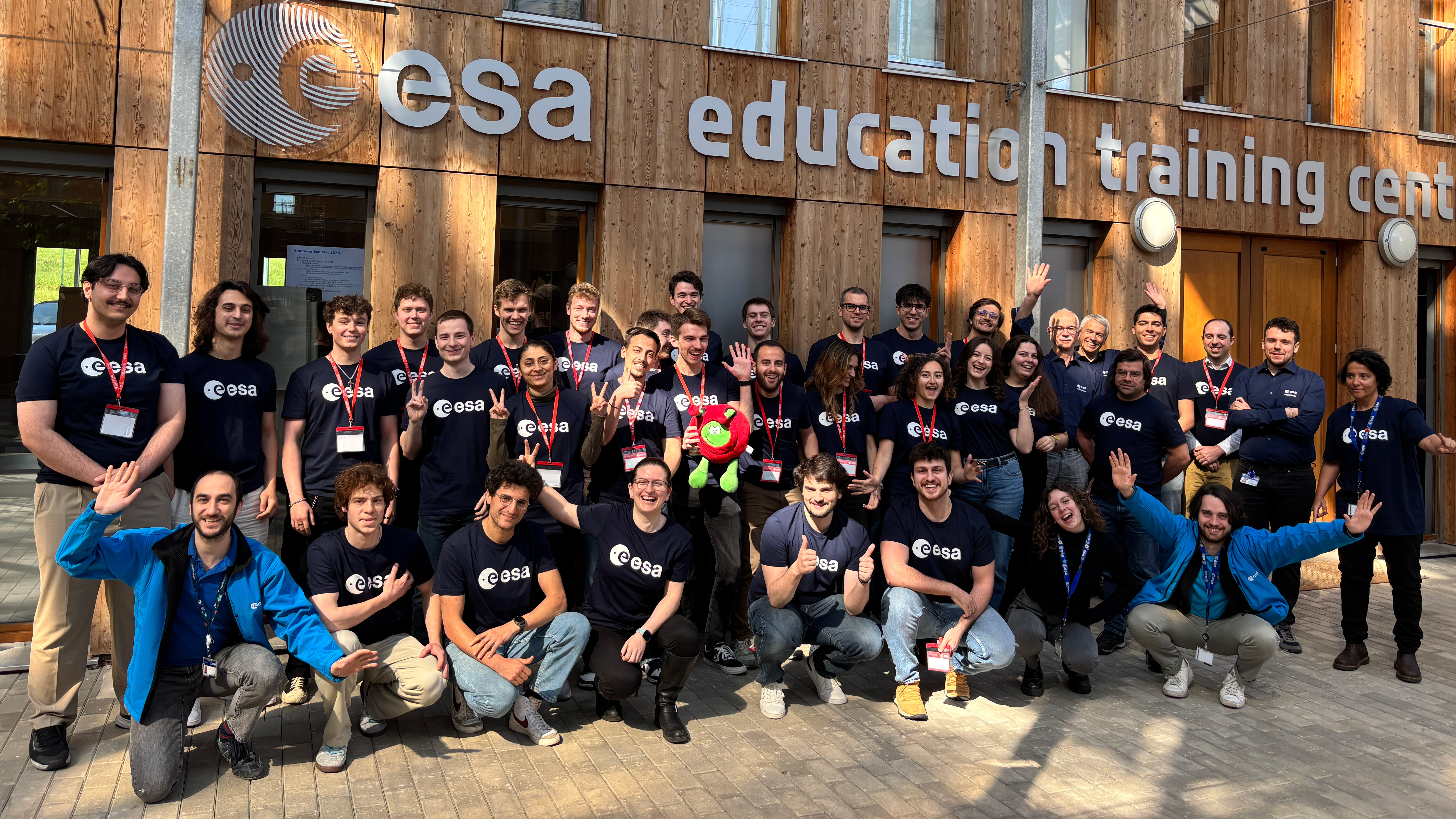 Group photo from the Space Systems Engineering Training Course held at ESEC-Galaxia in May 2025
